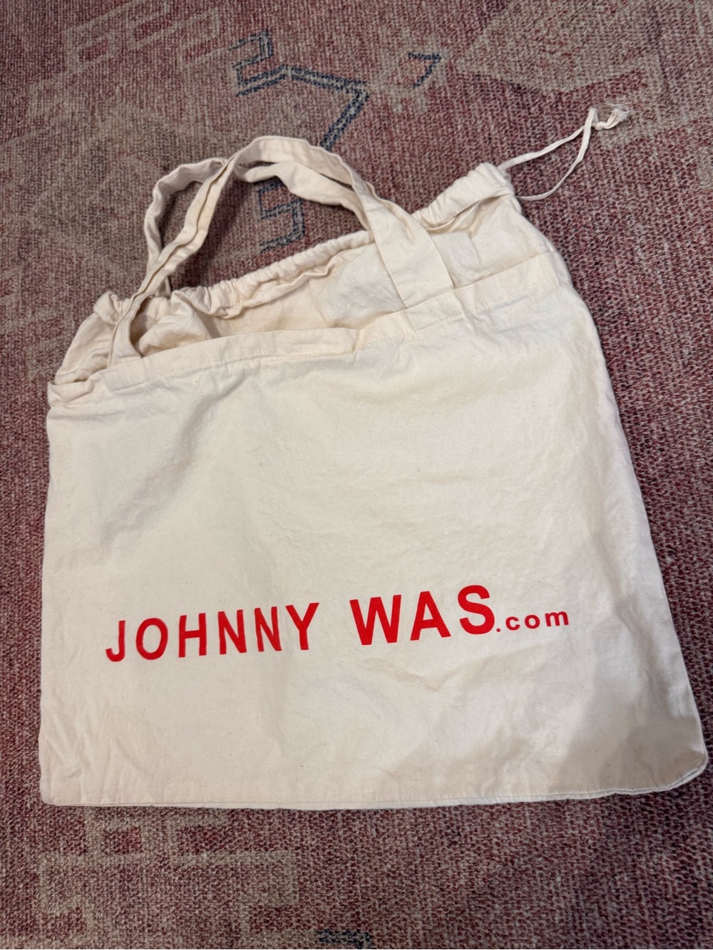 Johnny was canvas drawstring bag retired excellent condition with no flaws